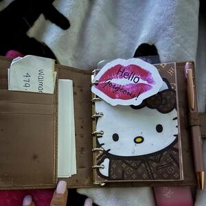 Gucci Authentic Guccissima embossed leather  Rose metallic agenda *chk video*